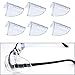 Haulonda  3 Pairs Safety Eye Glasses Side Shields Slip On Clear Side Shield Fits Small to Medium