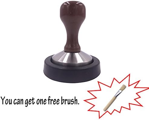 Ivykin Coffee Tamper Set Vintage Espresso Tamper Tools &amp; 58mm Stainless Steel Flat Base Tamper Original Wood Handle 1set for barista tamping use