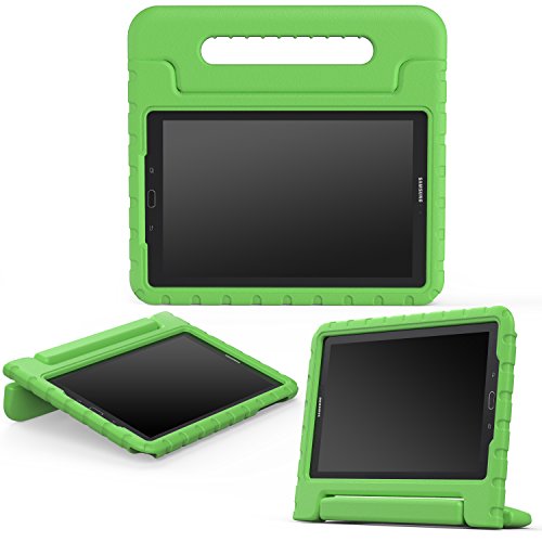 MoKo Samsung Galaxy Tab A 10.1 with S Pen Case - Kids Shock Proof Convertible Handle Light Weight Protective Stand for Samsung Galaxy Tab A 10.1" Tablet (SM-P580/SM-P585 S Pen Version), Green
