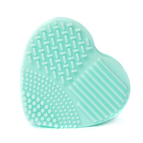 JASSINS 2 Pack Makeup Brush Cleaning Tool/Cosmetic Brush Washing Silicone Egg for Makeup Brushes (Pink+Lake Green) - Thumbnail 5