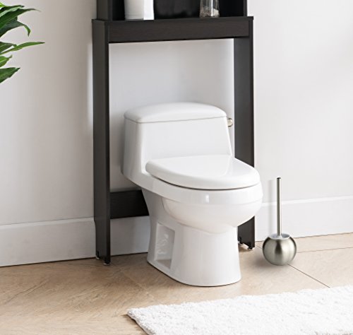 AMG and Enchante Accessories Toilet Brush and Ball Holder, TB100001 SNI, Satin Nickel