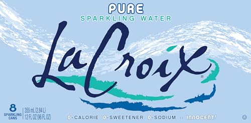 LACROIX SPARKLING WATER, PURE, 12 FL OZ (PACK OF 8)