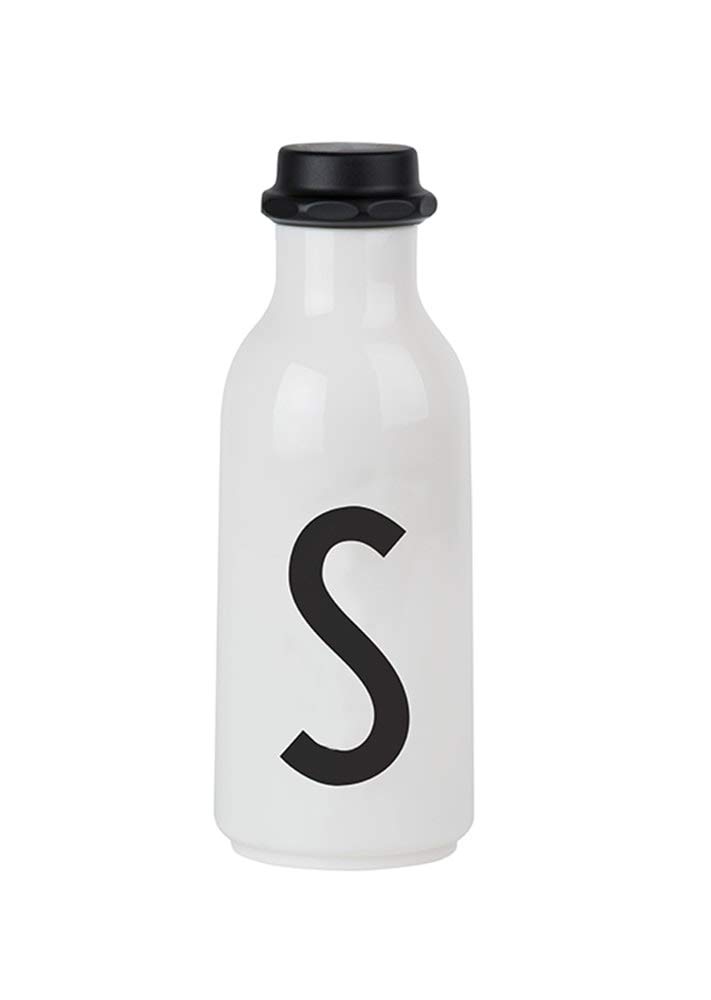 Design Letters Personal Tritan Water Bottle (S) - 500ml BPA-free and BPS-free Leak-proof Tritan Drinking Bottle in Nordic Design for Adult, Kids, Outdoor, Office, Sports, School, Available from A-Z