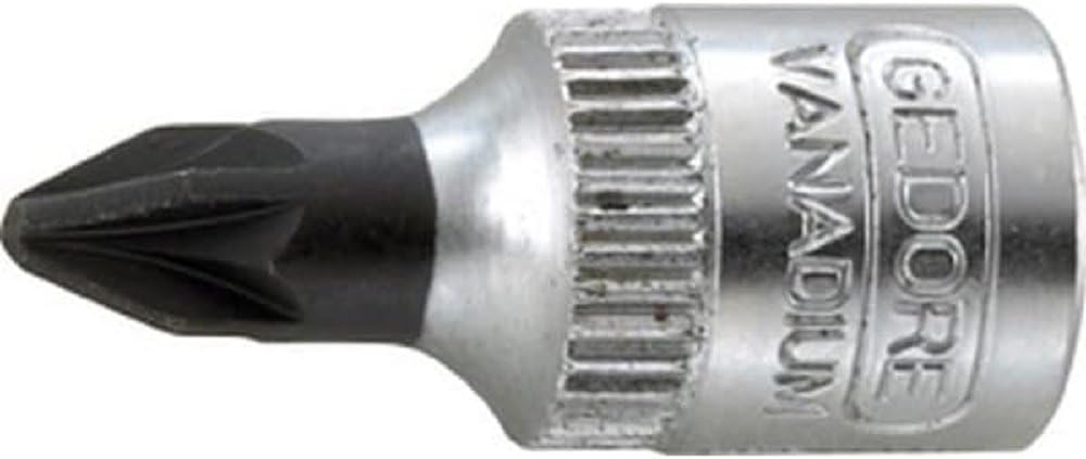 Gedore IKS20PZD2 1/4 PZ2 x 28 mm Screwdriver Bit Socket - Silver