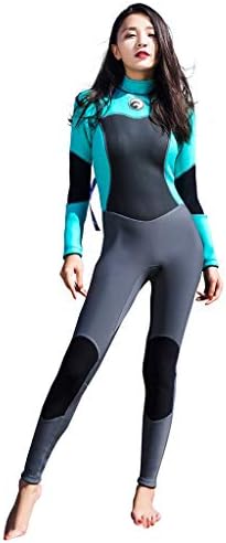 MILIMIEYIK Neoprene Wetsuit Women 1.5MM Surfing Wetsuits One Piece Swimming Snorkeling Diving Wet Suit Long Sleeve