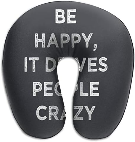U-Shaped Neck Pillow It Drives People Crazy Pillows Soft Portable for Travel Reading Sleeping