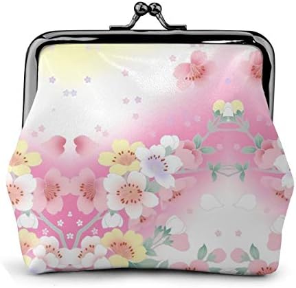 卓越 かわいい 桜の花 レザー 財布 小銭入れ レディース トートバッグ がまぐち 収納ポケット がま口 ウォレット ファッション