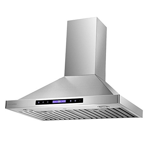 CAVALIERE 30" Range Hood Wall Mounted Stainless Steel Kitchen Vent 860 CFM - Thumbnail 2