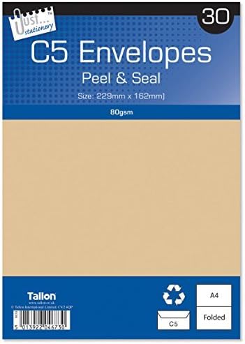 C5 Manilla Brown Peel & Seal Envelopes Free UK Delivery by Saleverywhere
