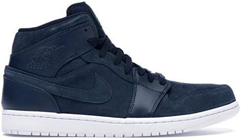 jordan aj 1 mid blue and white