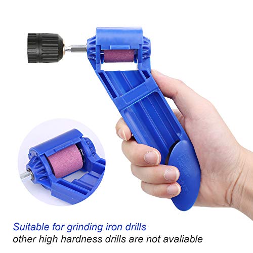 PiscatorZone Drill Bit Sharpener Portable Diamond Drill Bit Sharpening Tool Corundum Grinding Wheel - Thumbnail 4
