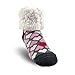 Pudus Classic Slipper Socks Heart Valentines Pink,Pink,One Size