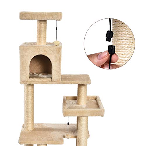 Amazon Basics Extra Large Cat Tree Tower with Condo 24 x 56 x 19