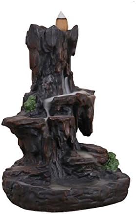 Backflow incense burner incense cone burner resin crafts "mountain" Free backflow incense cone sample