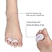 ERGOfoot Hammer Toe Corrector 4 PCS, Hammer Toe Straightener with 3 Separator Loops, Relieve Foot Pain, Pressure, Discomfort, Realign Bent, Crooked, Curled, Claw, Cushion Crest for Men and Women