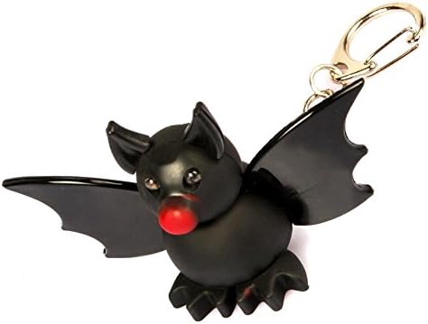 WFENGT 1 PC Creative Decor Supplies Key Ring Bat Gifts Light Keychain Halloween Led Bat Shape Car kechain Phone Pendant Innovative