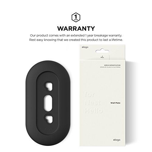 elago Wall Plate Designed for Google Nest Hello Wall Plate (Wired