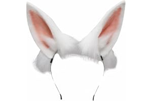 VIGVAN Handmade Rabbit Ears Cute Animal Ears Accessories Rabbit Ear Headband