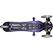 Globber 3 Wheel Adjustable Height Scooter with LED Light Up Wheels (Purple/Star)