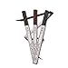Waterproof Liquid Eyebrow Pencil with 4 Fork Tip, Music Flower Fine Sketch Liquid Eyebrow Tattoo Pen Smudge-proof and Durable (Brown)