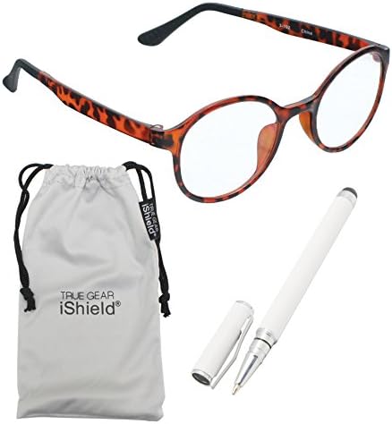 True Gear iShield Anti Reflective Coated Glasses - Round Frame (Clear) - Demi