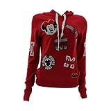Disney - Women's Minni Patches Chenille Hoodie Sweatshirt - Red
