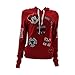 Disney - Women's Minni Patches Chenille Hoodie Sweatshirt - Red