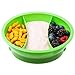 Fit & Fresh - Fresh Starts Chilled Travel Bowl with Lid for Babies and Kids, BPA-Free Divided Container, Perfect for Taking Meals and Snacks On-the-Go, 2 Cups Capacity