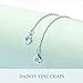 925 Sterling Silver 1.5mm Necklace Extender Bracelet Anklet Chain Extenders Rolo Chain 4