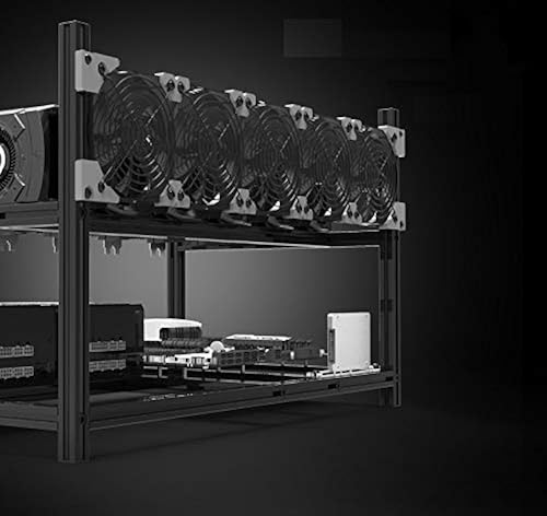 SHA256 Mining Rig Frame Veddha V3C Stackable 6-GPU Open Air