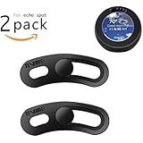 Echo Spot Webcam Cover[2-Pack] -The metal covers can cover Echo Spot's camera then protect the privacy of all users .Very easy to install.Designed By VMEI (Black)