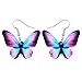 Bonsny Drop Dangle Floral Butterfly Earrings Fashion Insect Jewelry For Women Gift