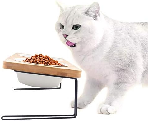 FUKUMARU Elevated Cat Ceramic Bowls