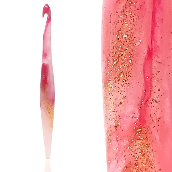 Furls Crochet Hook, Polaris Streamline Swirl, Ergonomic Handle Crochet Hooks 7" (Streamline Swirl - Polaris, K - 6.50MM)