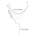 Unicra Gold Hot Fashion Women Bang Bang Multilayer Pendant Chain Statement Long Necklace with Pendant