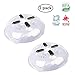 Microwave Plate Cover with Magnet, Microwave Cover Hover Magnetic Splatter Guard Lid with Steam Vent Adsorbed Function, BPA Free, Dishwasher Safe - 2 Pack