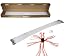 VEVOR Chimney Sweeping Brush Rotary Chimney Brush 315Inch Chimney Brush Rod Kit 8 Rods with Nylon Flexible Rods (8 Rods)