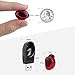 Bluetooth Headphones,Bpuls bluetooth earbuds V4.1 Wireless Mini Invisible Car Headset [Magnetic Charging] Single In Ear Earpiece Smallest Wireless Bluetooth Earbud Earphone with HD Mic-M18 (Red)