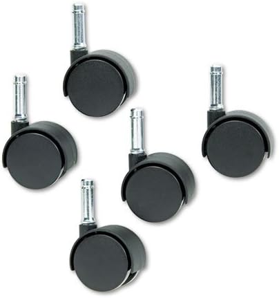 Master Caster® - Duet Twin Wheels, 100 lbs./Caster, Nylon, Matte Black, 5/Set - Sold As 1 Set - Contemporary design, strength and performance make these replacement casters an excellent choice for office and home furnishings.