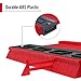 10 Inch Widen Contour Gauge Duplicator, Contour Tool Profile Guide for Woodworking Project Copy Layout Shape and Tracing Pipe Tile Cutting Measuring Tool, Extra Measure Depth (Red)