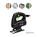 Jigsaw, 3.8A 3000 SPM, 6.56feet（2M）Cord Length, Variable Speed 1-6 Bevel Angle 0°-45°,Pure Copper Motor,With 1PC Wood Saw blade, 1PC HSS steel Saw blade_GP78121