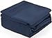 Cal King Sheets Set 6 Piece - Includes 4 Pillowcases - Bed Sheets Cal King Size - Soft Hotel Luxury Bedding - Cooling, Comfy & Breathable - 1 Flat, 1 Fitted & 4 Pillowcases w/ Deep Pockets - Navy Blue