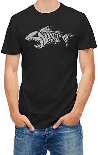 T-shirt Fishbone Design Black XXL