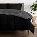 Bare Home Twin/Twin Extra Long Comforter - Reversible Colors - Goose Down Alternative - Ultra-Soft - Premium 1800 Series - All Season Warmth - Bedding Comforter (Twin/Twin XL, Black/Grey)
