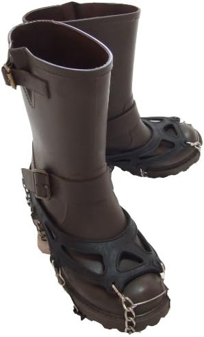 Amazon Co Jp 雪道でも滑らない8本爪アイゼン スニーカー 長靴 革靴 簡単装着可能 10本爪アイゼン サイズ22 27cm あったか耳あて付 アイゼン男女兼用 家電 カメラ