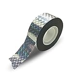 KINGLAKE 295 FT Bird Repellent Scare Tape,Holographic Eco-friendly Bird Scare Ribbon,Reflective Flash Bird Deterrent Tape,Scare Away Birds,Eliminate Birds Destroying Crops 2.5cm