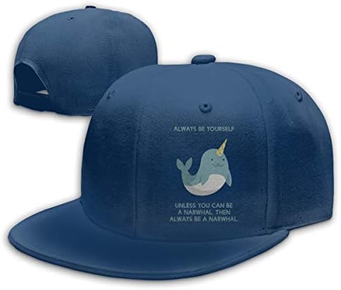 Adjustable Sports Plain Baseball Cap, Narwhal Comedy Funny Solid Twill Hat, Unisex