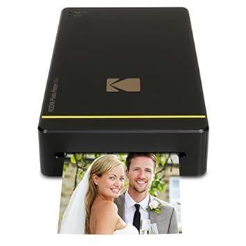 Kodak Mini-Mobil W-LAN & NFC 4.7 x 7,5 cm Fotodrucker mit fortgeschrittener Sublimations-Tintendrucktechnologie & Fotokonserv