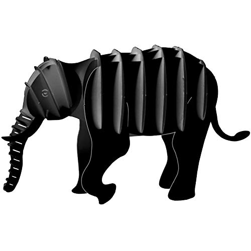 Fridolin GmbH 3D Paper Model - Elephant, W x H x D: Approx. 11 x 11 x 7 cm (Assembled)