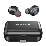 True Wireless Earbuds, Arsiperd Bluetooth 5.0 Headphones 60H Playtime IPX56 Waterproof Deep Bass Stereo Sound with Mic, Auto Pairing, Sport Earphones Headset Earpiece with 2000mAh Charging Case